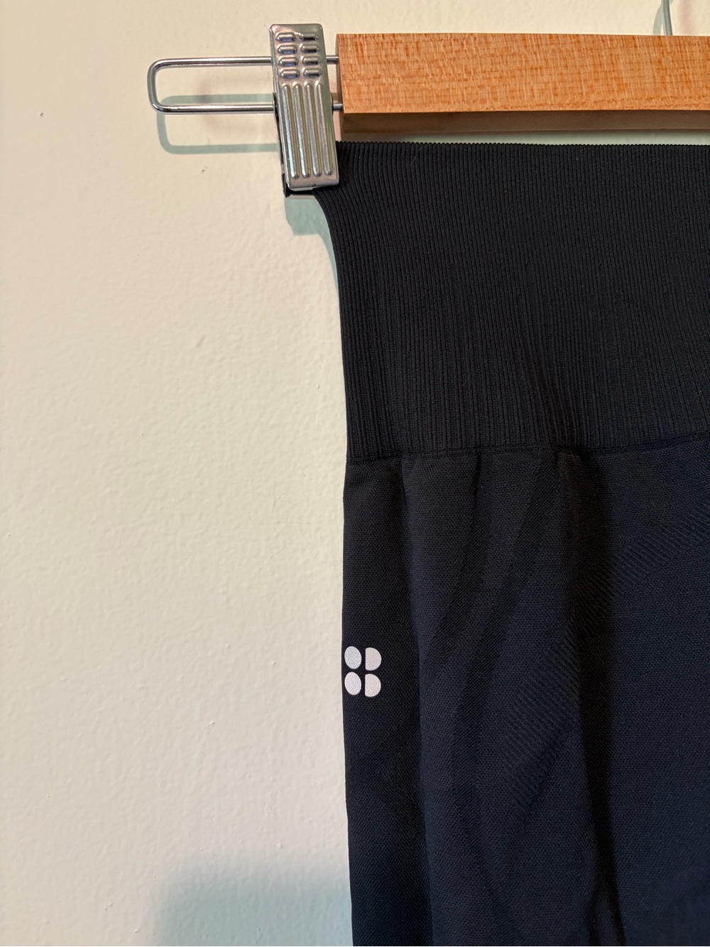 Sweaty Betty Kids Black High-Rise Active Leggings with White Logo